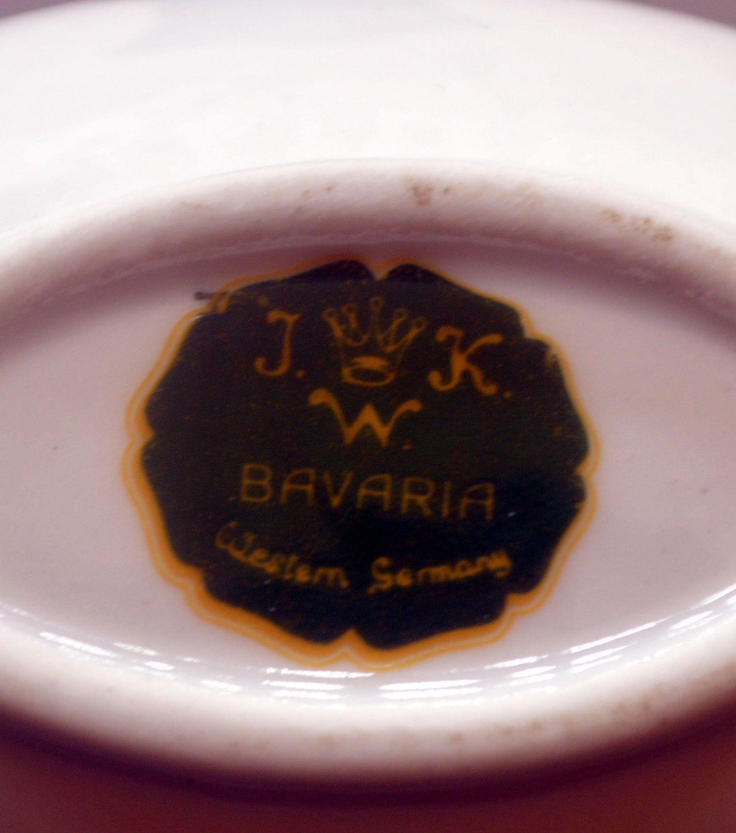 Vintage JWK Bavaria Fragonard Trinket Dish – Courting Couple Scene