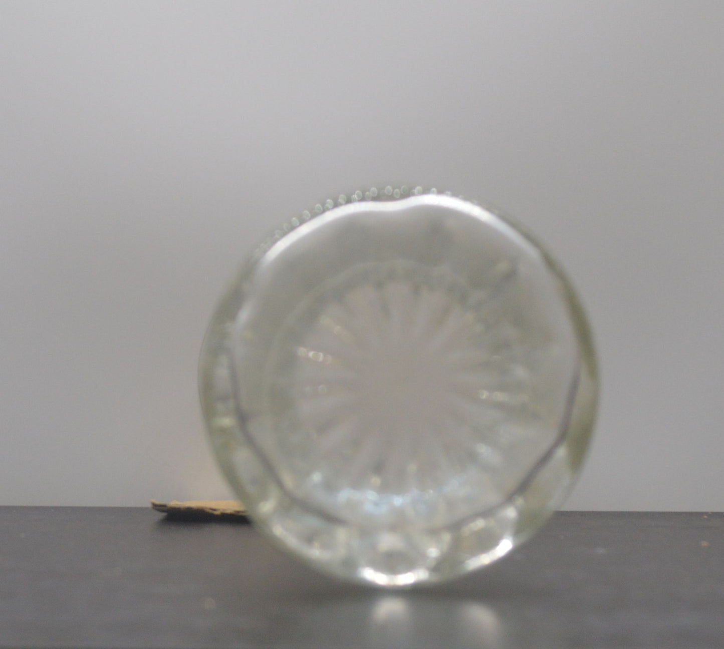 Vintage Pressed Glass Vase – Rare Rectangular Pattern, 6¼”