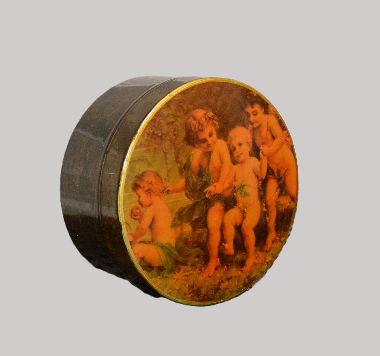 Vintage Cherub Trinket Pot with Lid - TMD167207