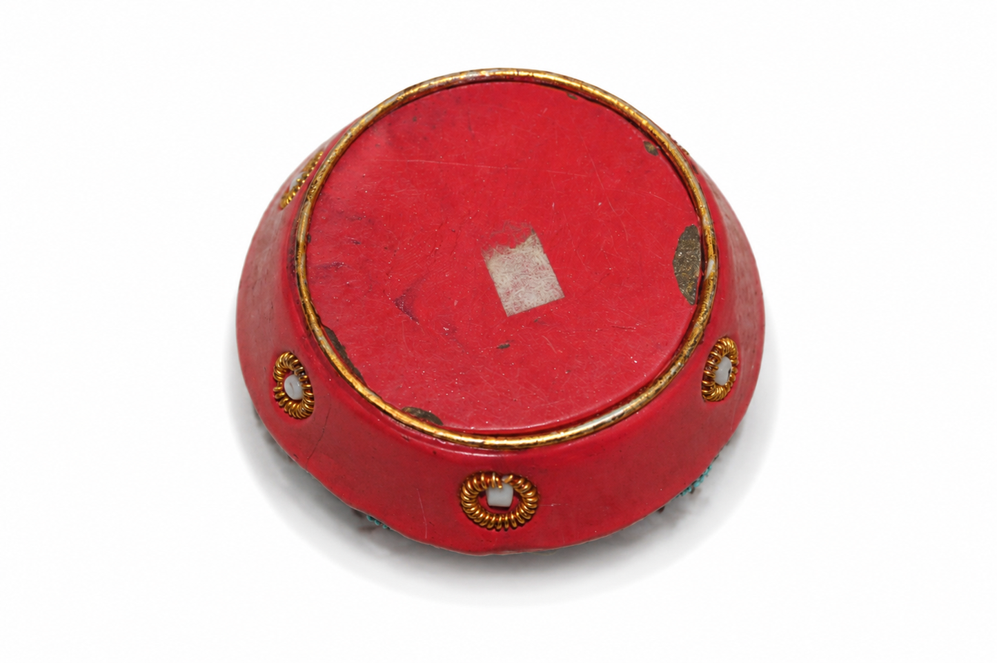 Pink Beaded Lidded Trinket Pot Decorative Box
