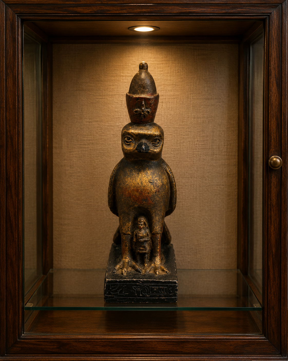 Egyptian Themed Decorative Ornaments Set of 4 – Sphinx, Pyramid, Horus & Bust