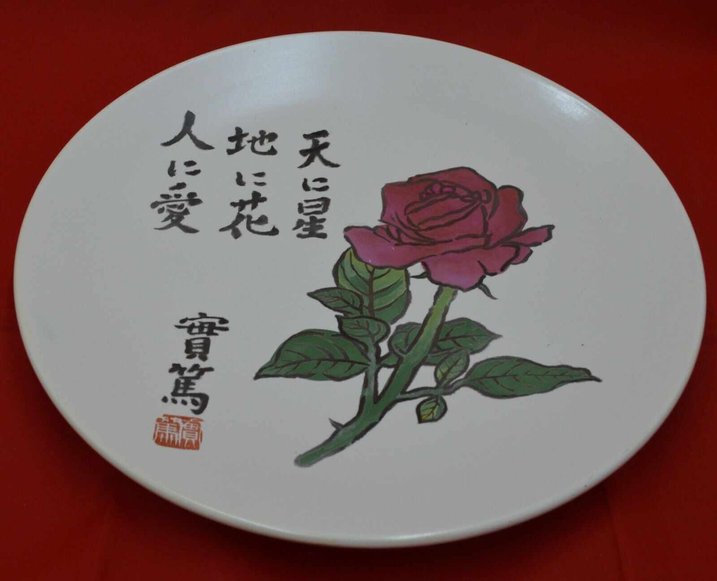 COLLECTOR PLATE ROSE DESIGN - TMD167207