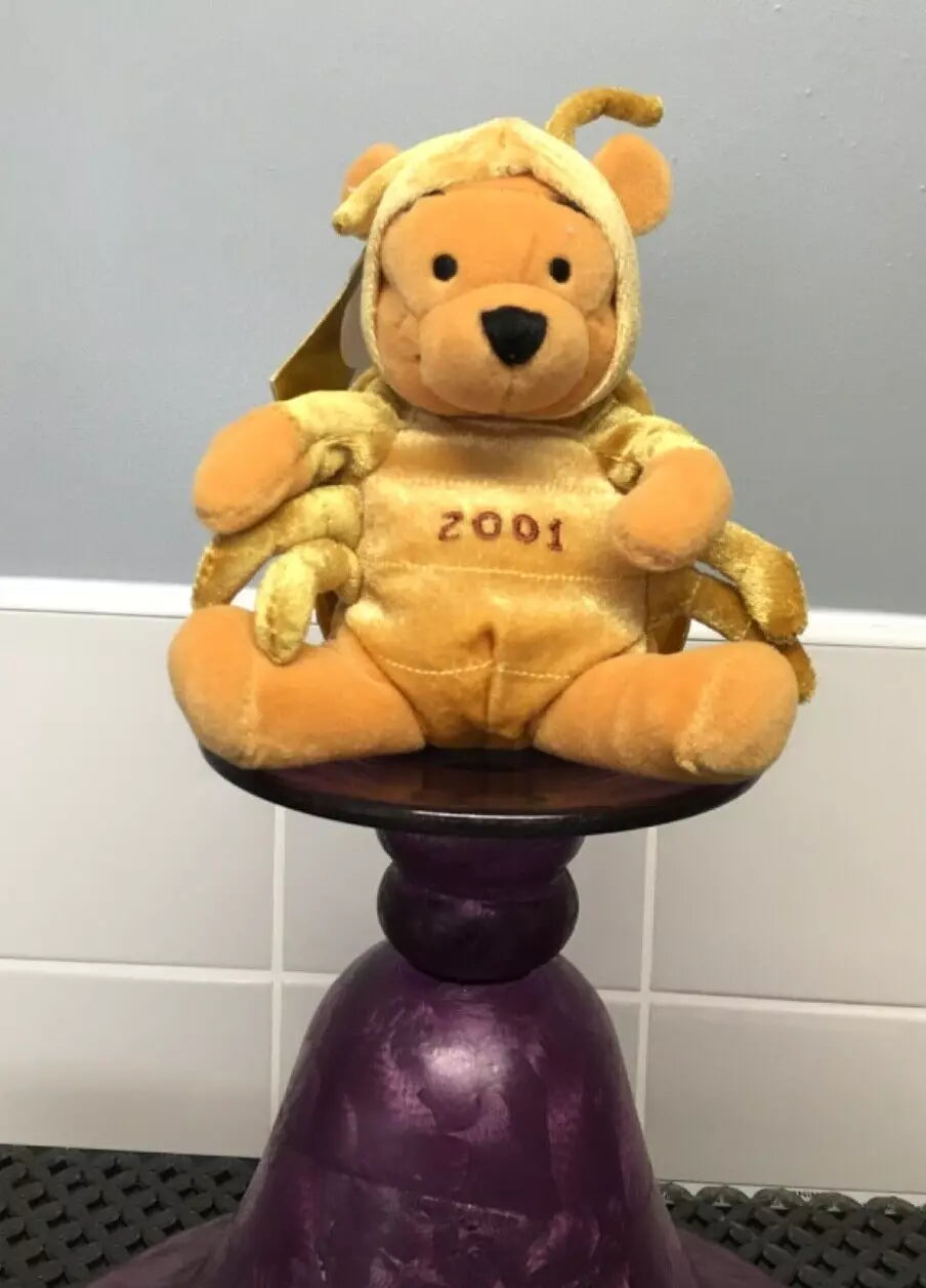 Soft Toy – Winnie the Pooh Gold Bug Bee – 2001 Disney
