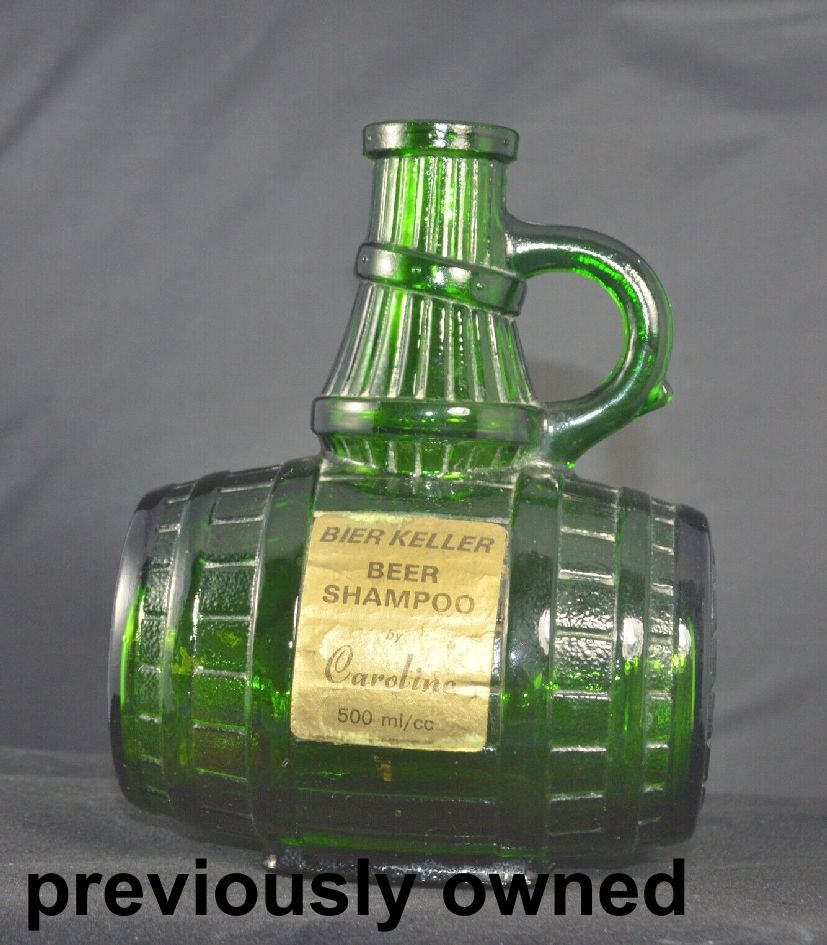 GLASS BOTTLE BIER KELLER GLASS SHAMPOO BOTTLE(PREVIOUSLY OWNED)GOOD CONDITION - TMD167207