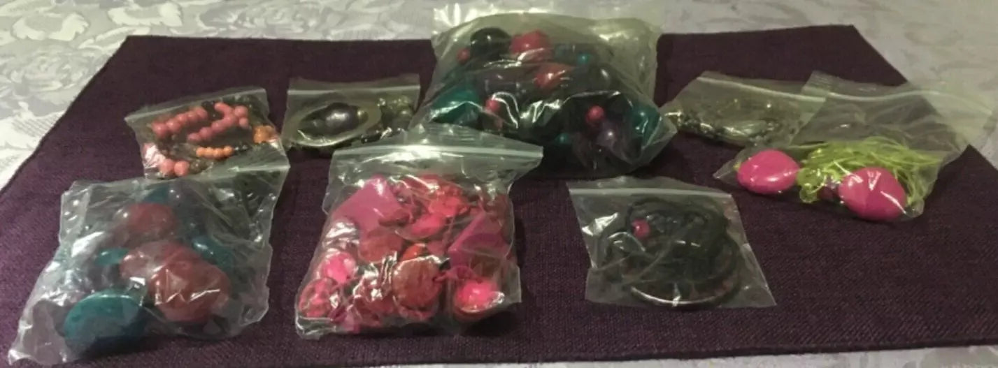 Jewellery Bundle of 8 – Handpicked Pink & Purple Beaded Necklaces