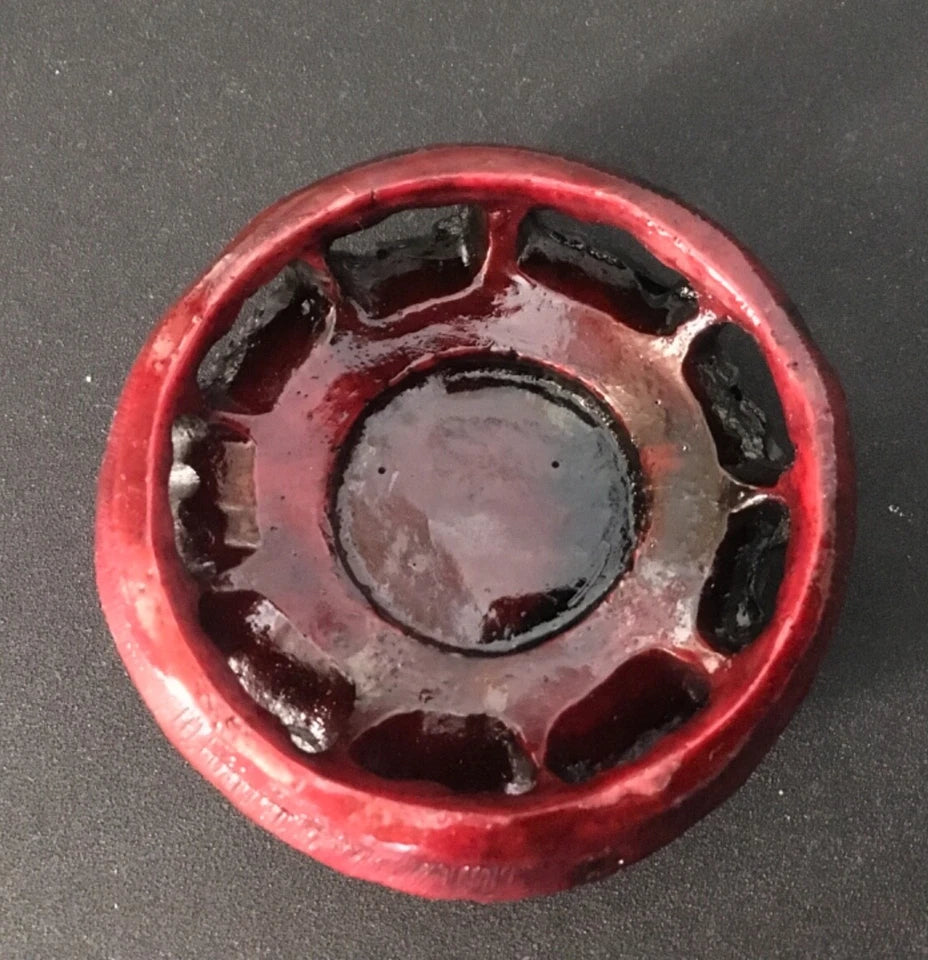 Unusual Decorative Dark Red Elephant Ornament
