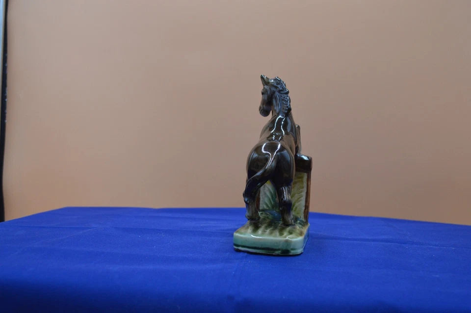 Unusual Foreign Horse Figurine in Action