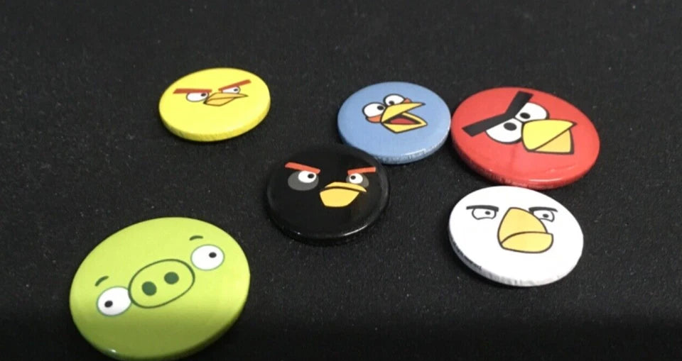 Angry Birds Badge Collection – Set of 6 Fun Gamer