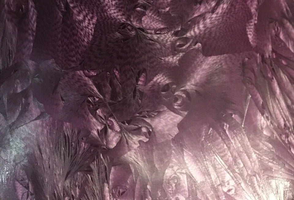 Purple Marbled Art Glass Bowl – Pedestal Vase