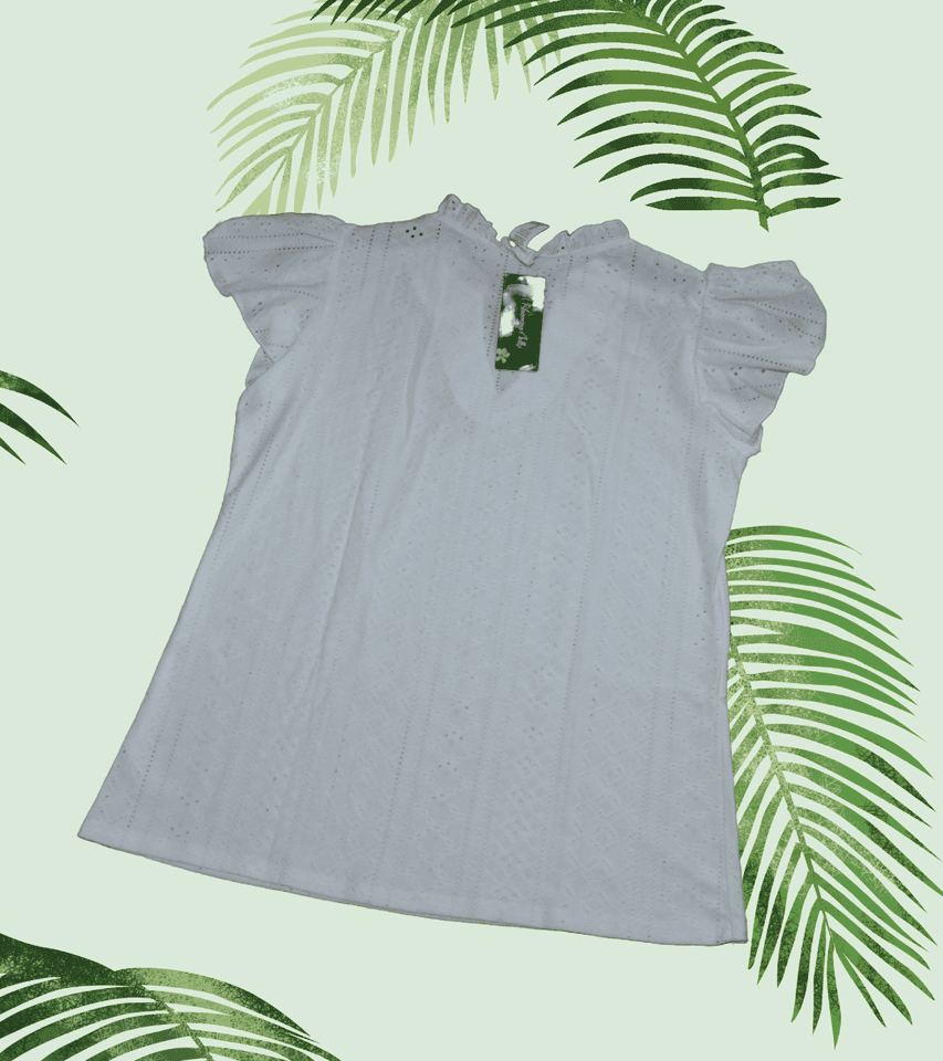 Blooming Jelly Women's Short Sleeve Top - White, - TMD167207