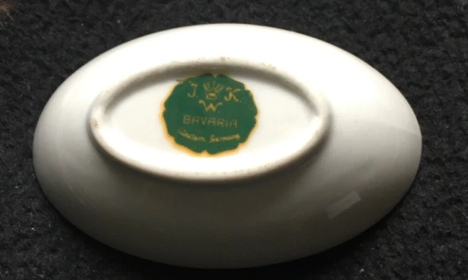 Vintage JWK Bavaria Fragonard Trinket Dish – Courting Couple Scene