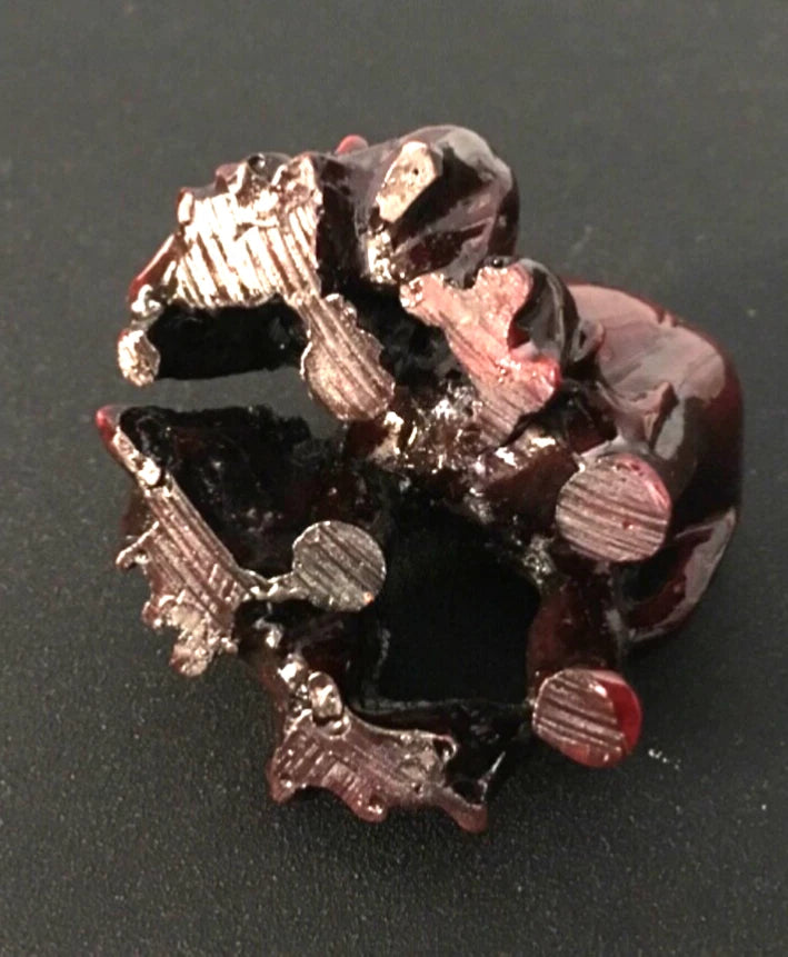 Unusual Decorative Dark Red Elephant Ornament