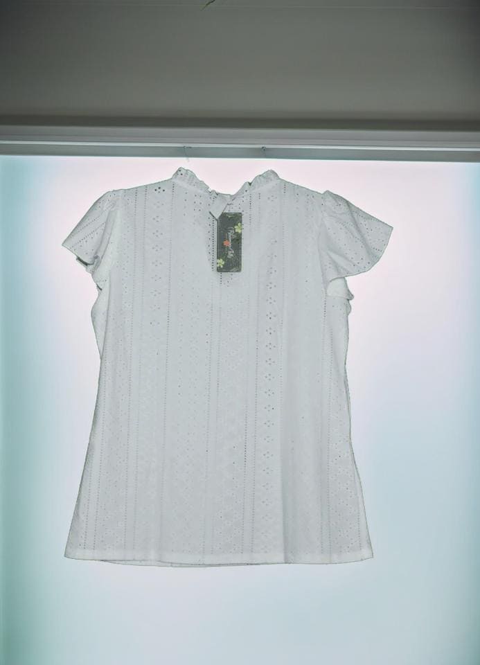 Blooming Jelly Women's Short Sleeve Top - White, - TMD167207