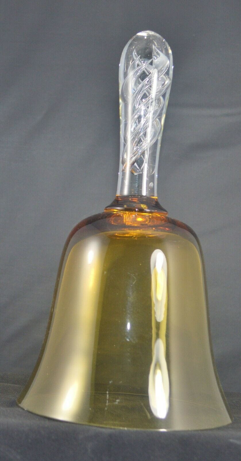 AMBER GLASS BELL(PREVIOUSLY OWNED NO CLANGER) GOOD CONDITION - TMD167207