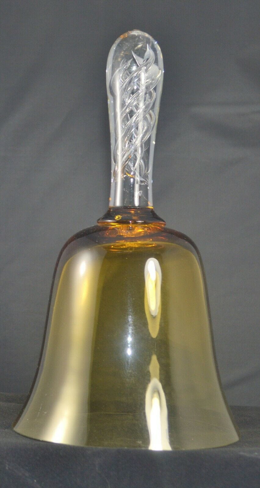 AMBER GLASS BELL(PREVIOUSLY OWNED NO CLANGER) GOOD CONDITION - TMD167207