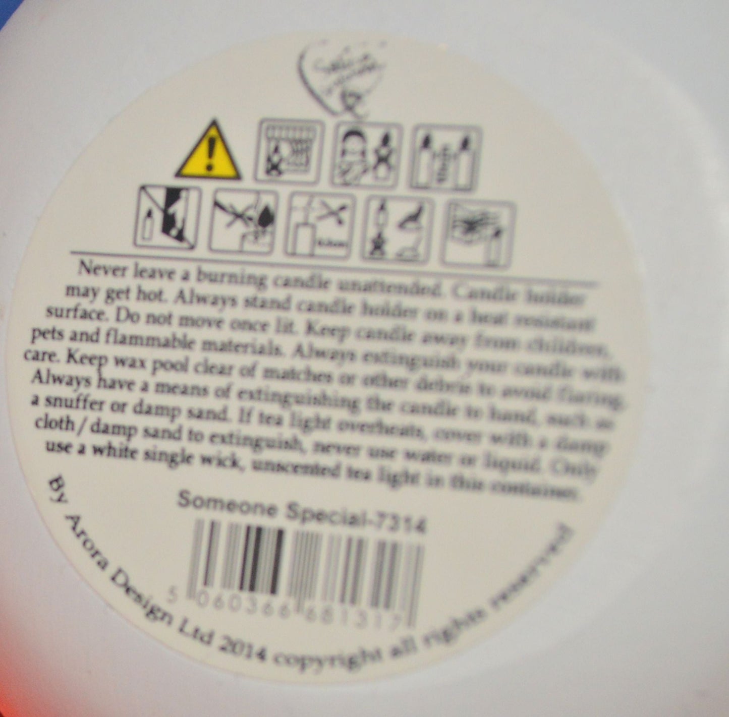 BRAND NEW SAID WITH SENTIMENT TEA LIGHT CANDLE HOLDER SOMEONE SPECIAL - TMD167207