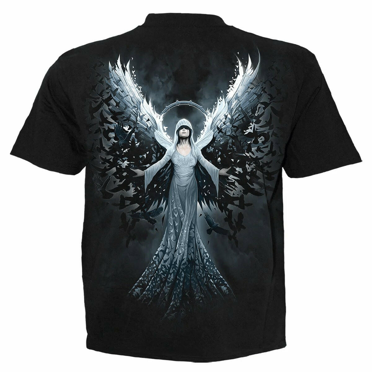 BRAND NEW SPIRAL DIRECT ETHEREAL ANGEL MENS T-SHIRT BLACK PRINTED ON BOTH SIDES - TMD167207