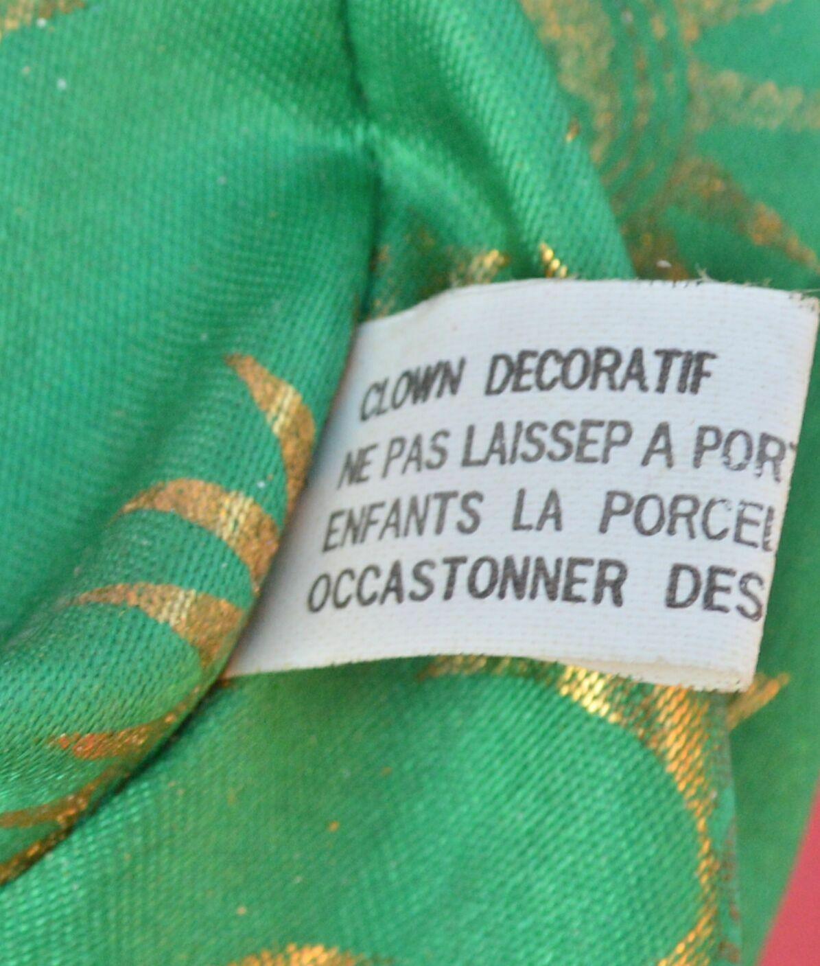 CLOWN DOLLS ONE DRESSED IN GREEN & ONE DRESSED IN A TAILCOAT BOXED - TMD167207