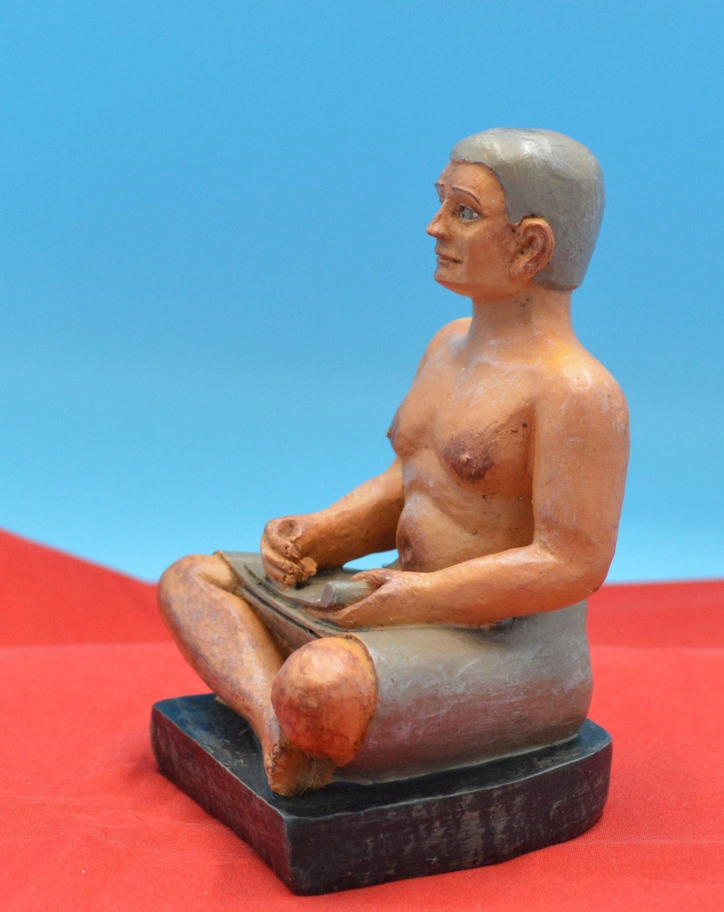 DECORATIVE FIGURINE MAN SITTING CROSSED LEGGED - TMD167207