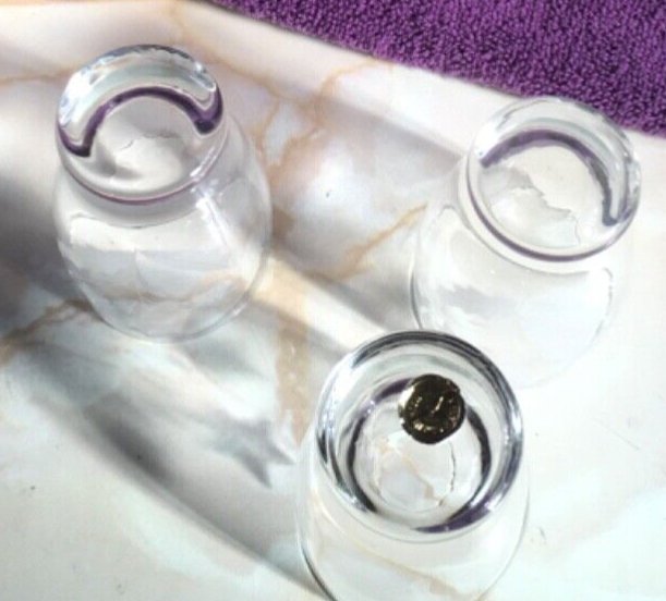 DRINKING GLASSES THREE SMALL ETCHED ROUMANIAN SHOT GLASSES - TMD167207