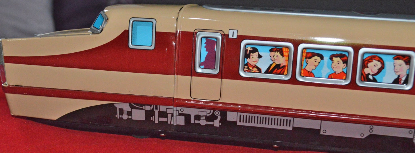 ICHIKO FRICTION POWERED TINPLATE PASSENGER TRAIN 6631 BOXED(PREVIOUSLY OWNED)GOOD CONDITION - TMD167207