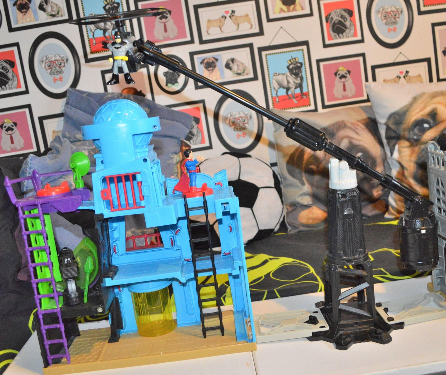 IMAGINEXT SUPER HERO FLIGHT CITY PLAY SET DHT62T/DNY07T/DTP30 BATMAN & SUPERMAN - TMD167207