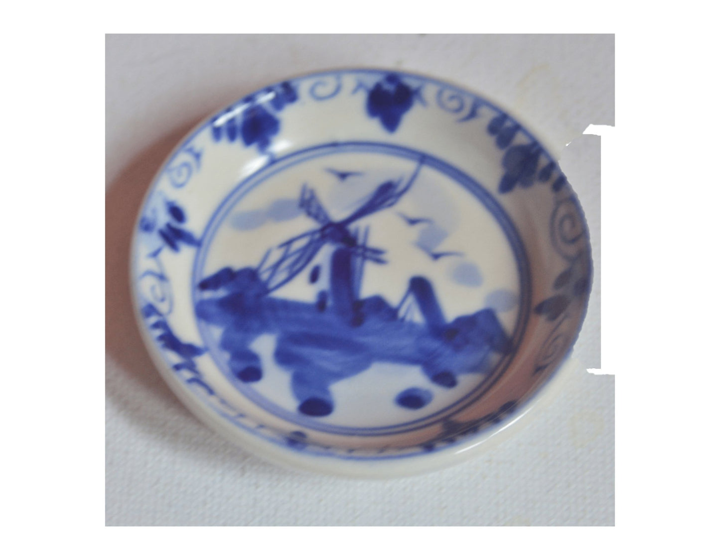 MINIATURE DELFT PLATE DEPICTING A WINDMILL GOOD CONDITION