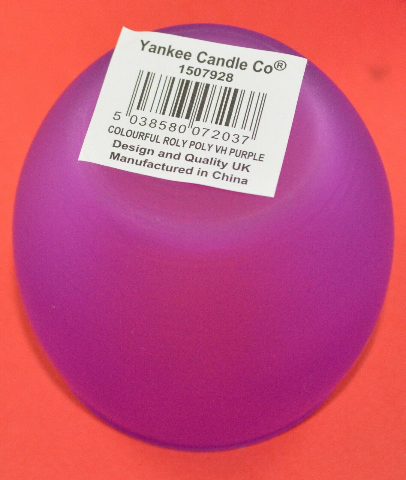 NEW BOX OF SIX YANKEE ROLY POLY PURPLE VOTIVE CANDLE HOLDERS - TMD167207