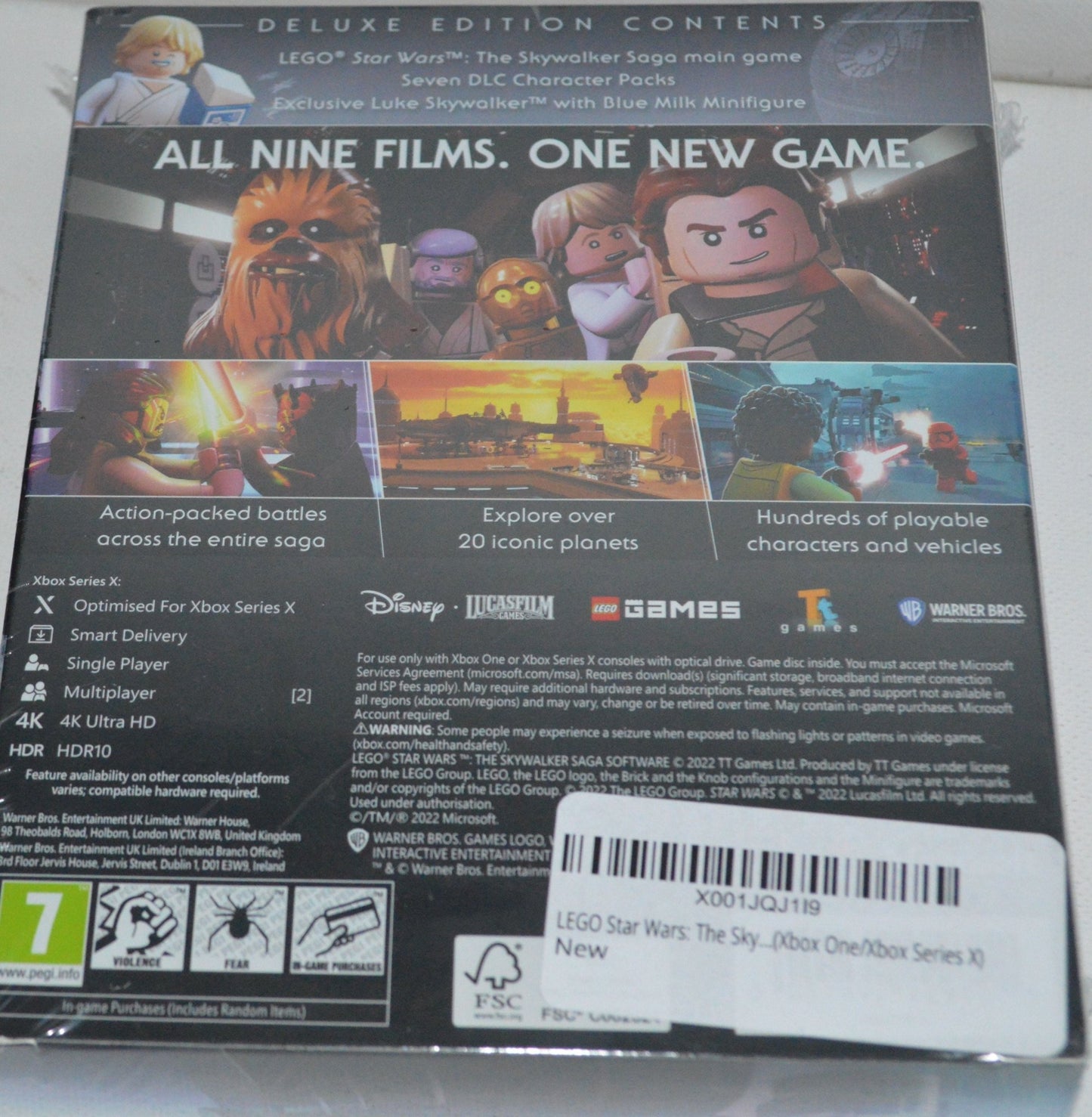 NEW LEGO STAR WARS THE SKYWALKER SAGA BLUE MILK LUKE DELUXE EDITION XBOX ONE VIDEO GAME - TMD167207