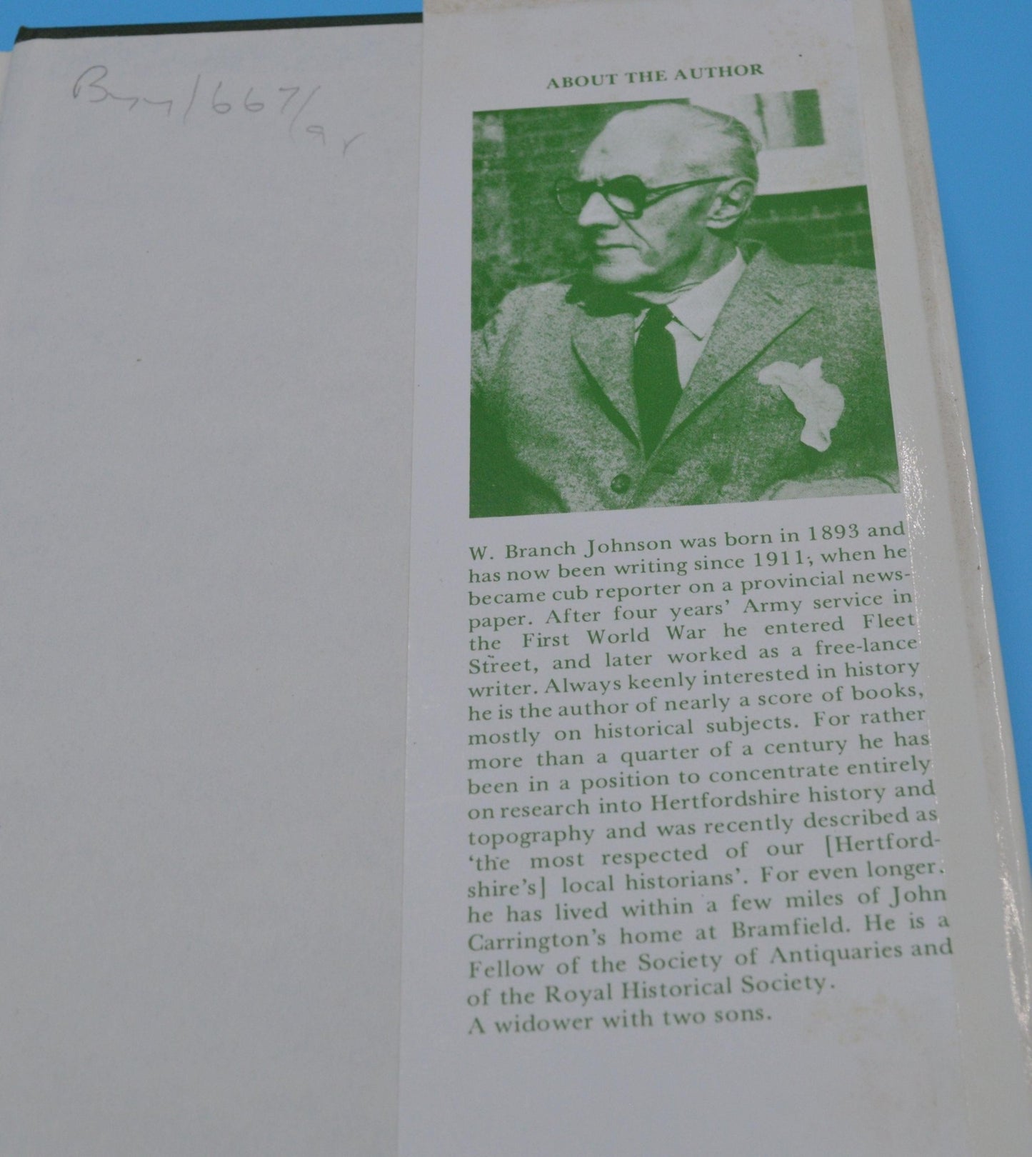 SECONDHAND BOOK MEMORANDUM FOR CARRINGTON DIARY EDITED by WILLIAM B JOHNSON - TMD167207