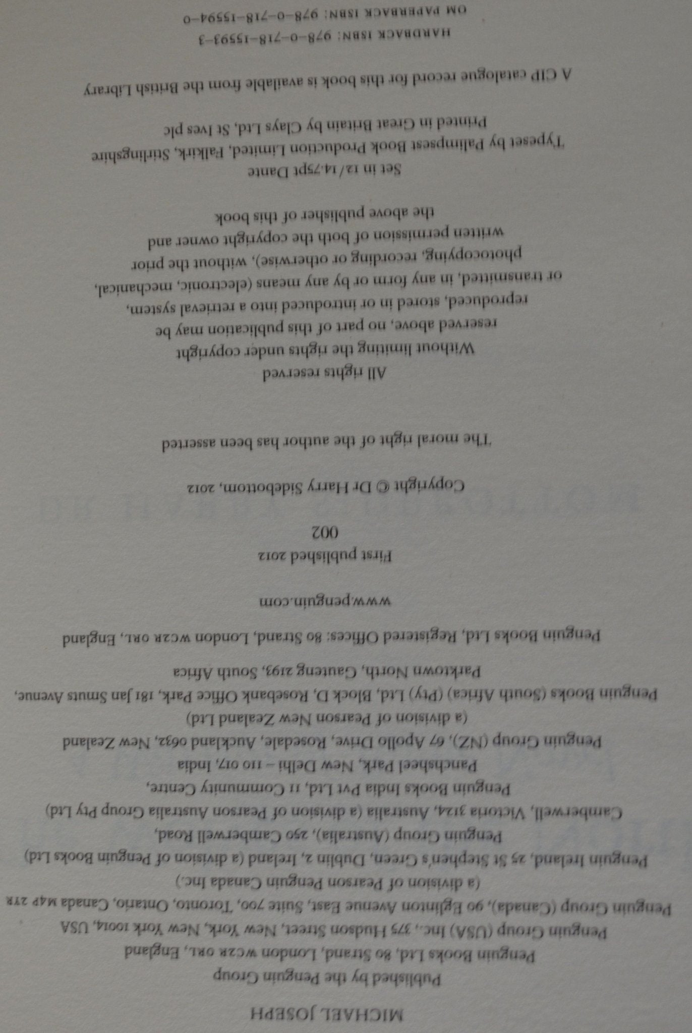 SECONDHAND BOOK WARRIOR OF ROME by HARRY SIDEBOTTOM(PREVIOUSLY OWNED)GOOD CONDITION - TMD167207