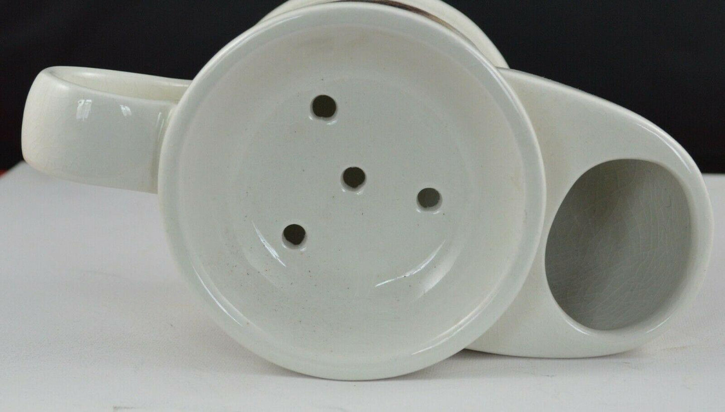 SHAVING MUG WITH STEAM COACH by GURNEY 1827 DEPICTED ON THE FRONT(PREVIOUSLY OWNED) GOOD CONDITION HEAVILY CRAZED - TMD167207