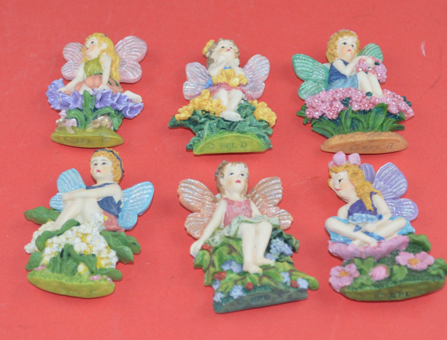 SIX DIFFERENT FAIRY FRIDGE MAGNETS HARVEST HAMLET COLLECTION(SHOP CLEARANCE) - TMD167207