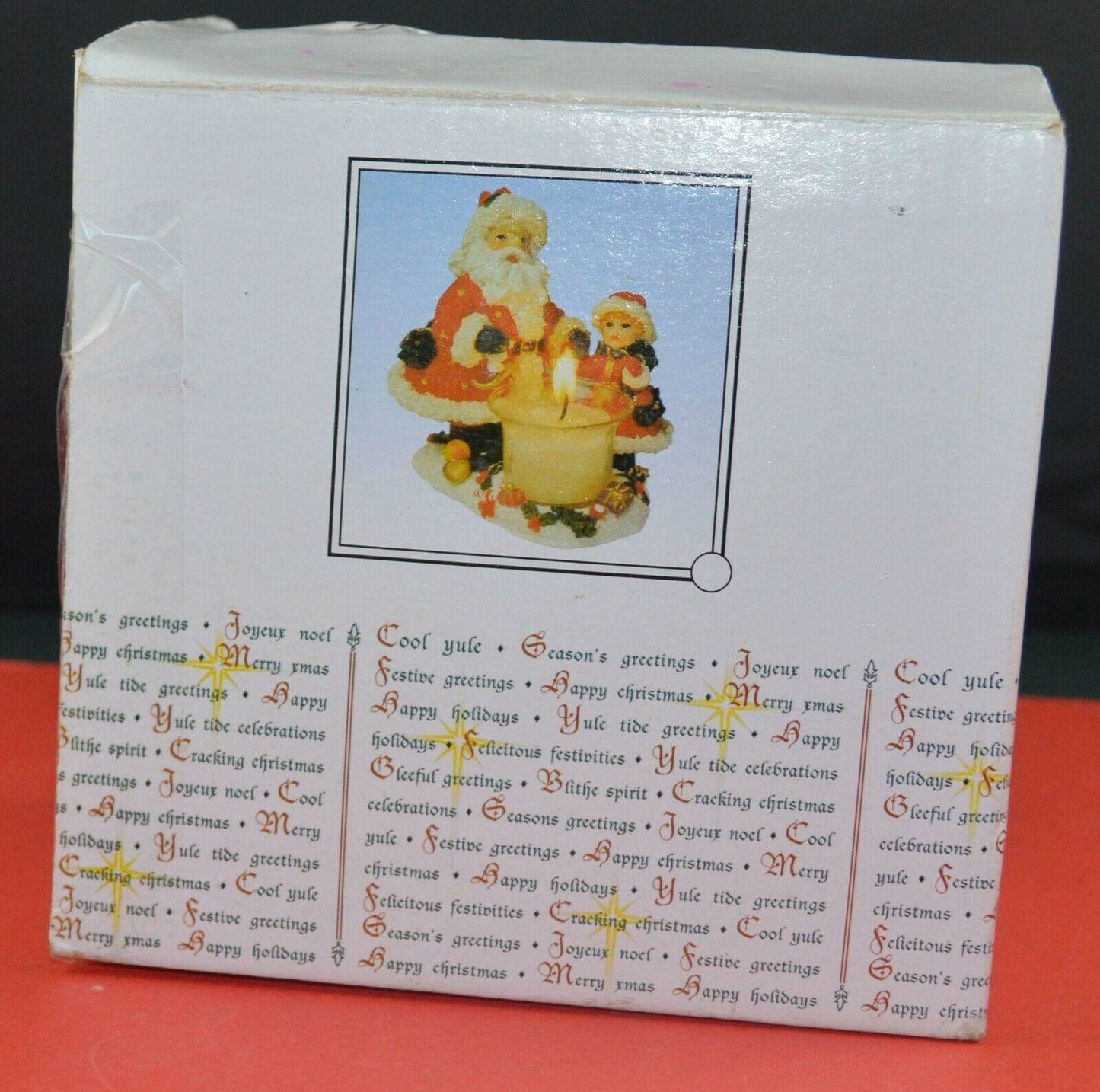 THE HOUSE OF VALENTINA SANTA CANDLE ORNAMENT WITH WHITE CANDLE - TMD167207