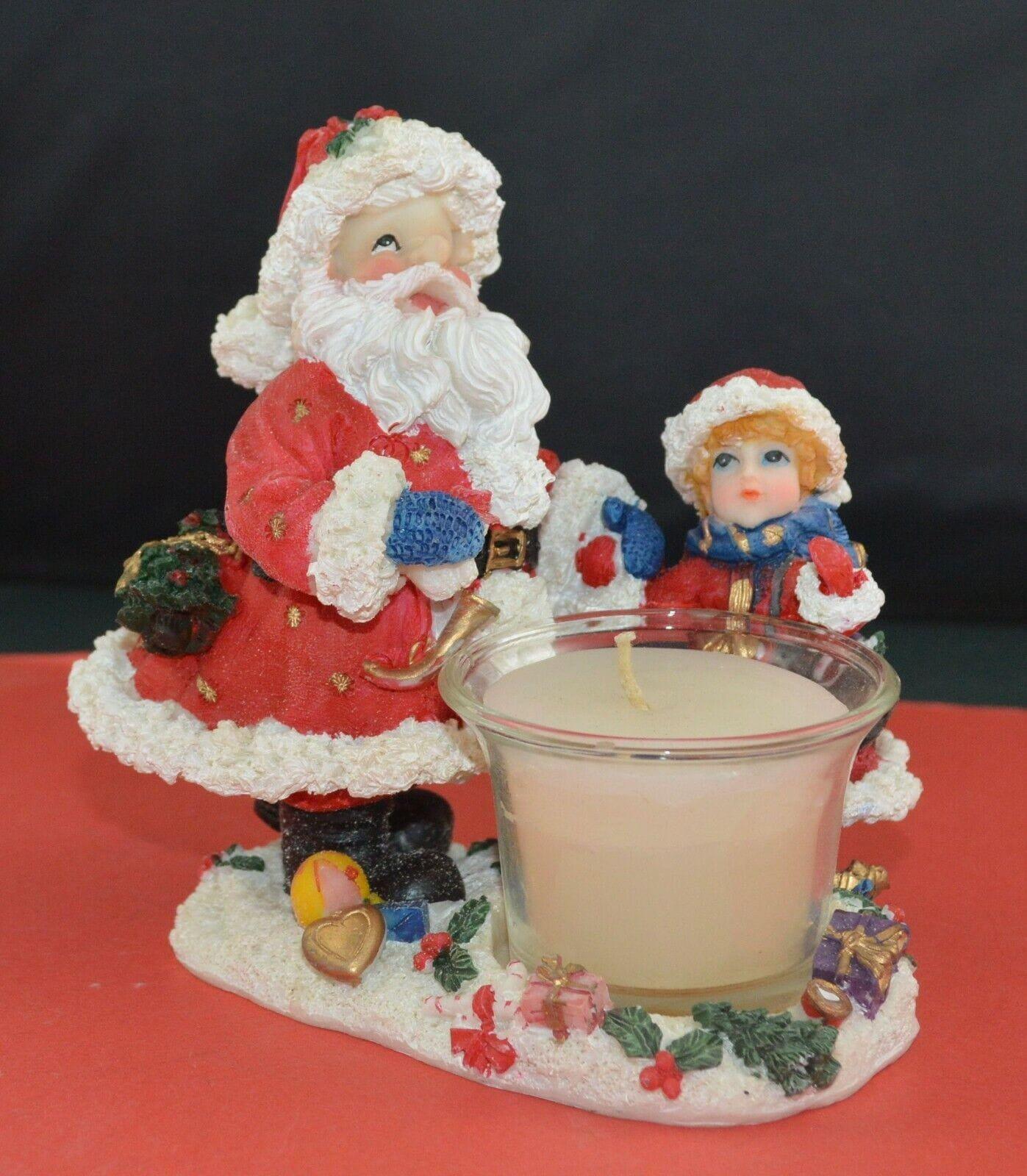 THE HOUSE OF VALENTINA SANTA CANDLE ORNAMENT WITH WHITE CANDLE - TMD167207