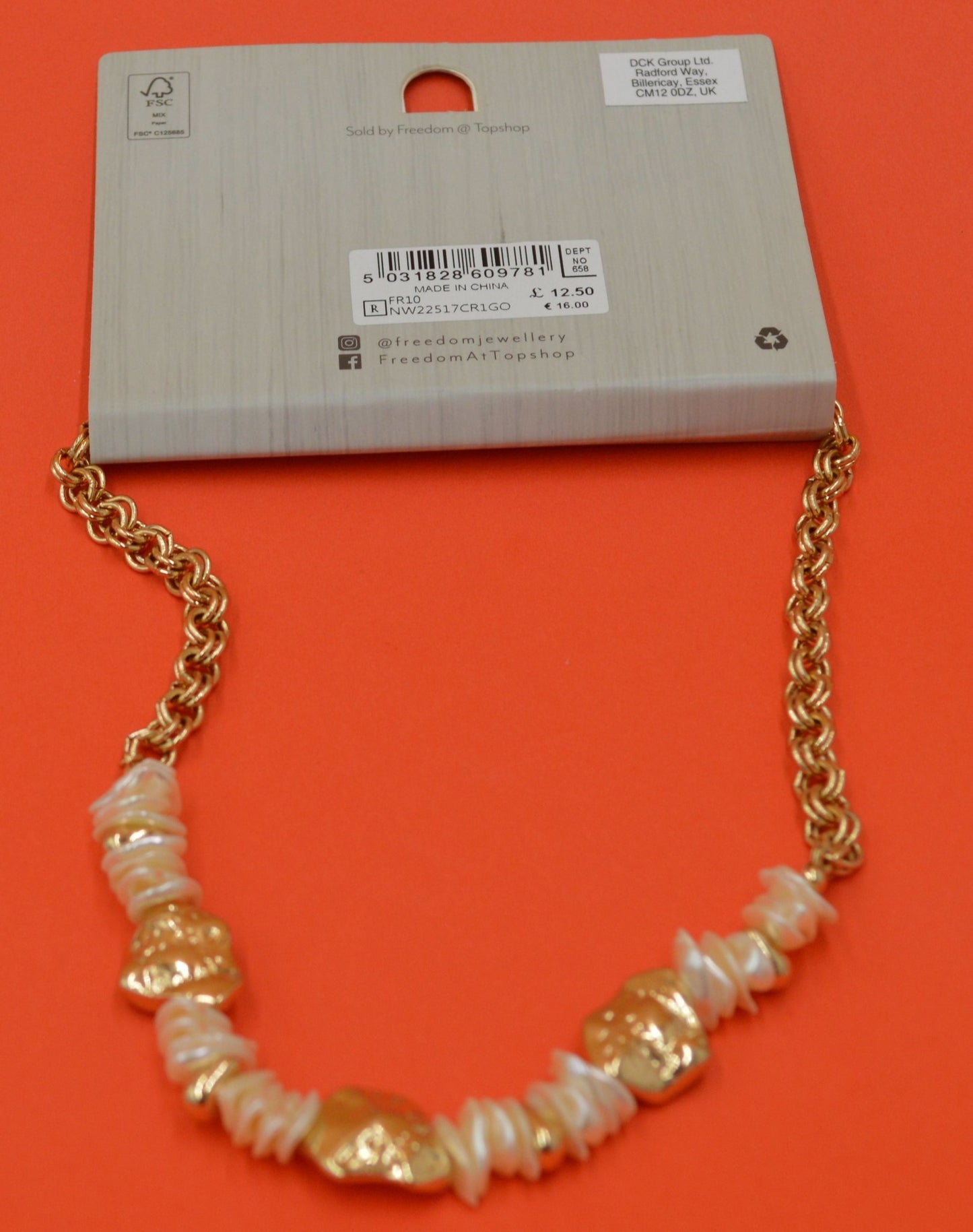 TOP SHOP FREEDOM NECKLACE - TMD167207