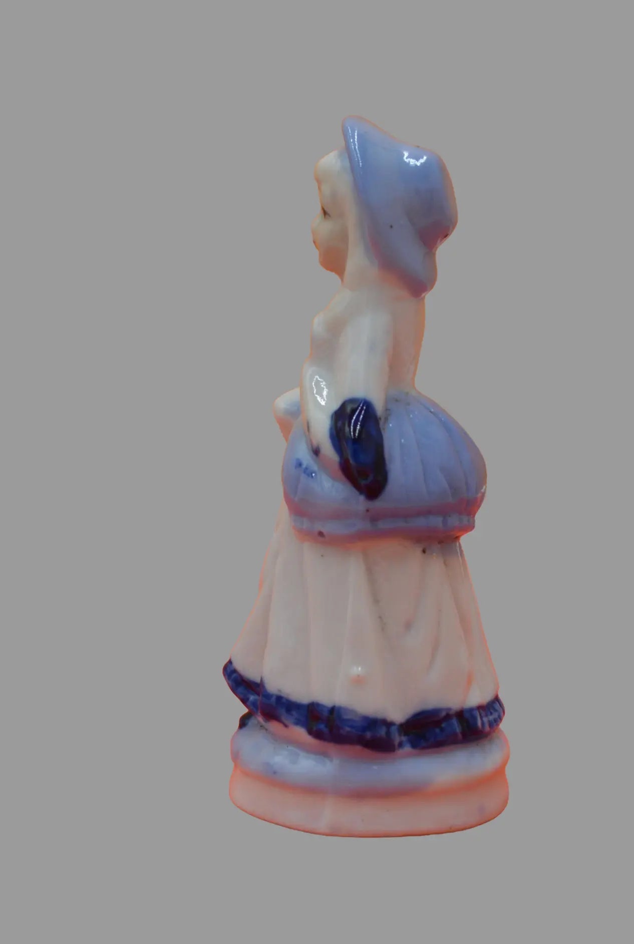 Two Decorative Blue and White Lady Figurines - TMD167207