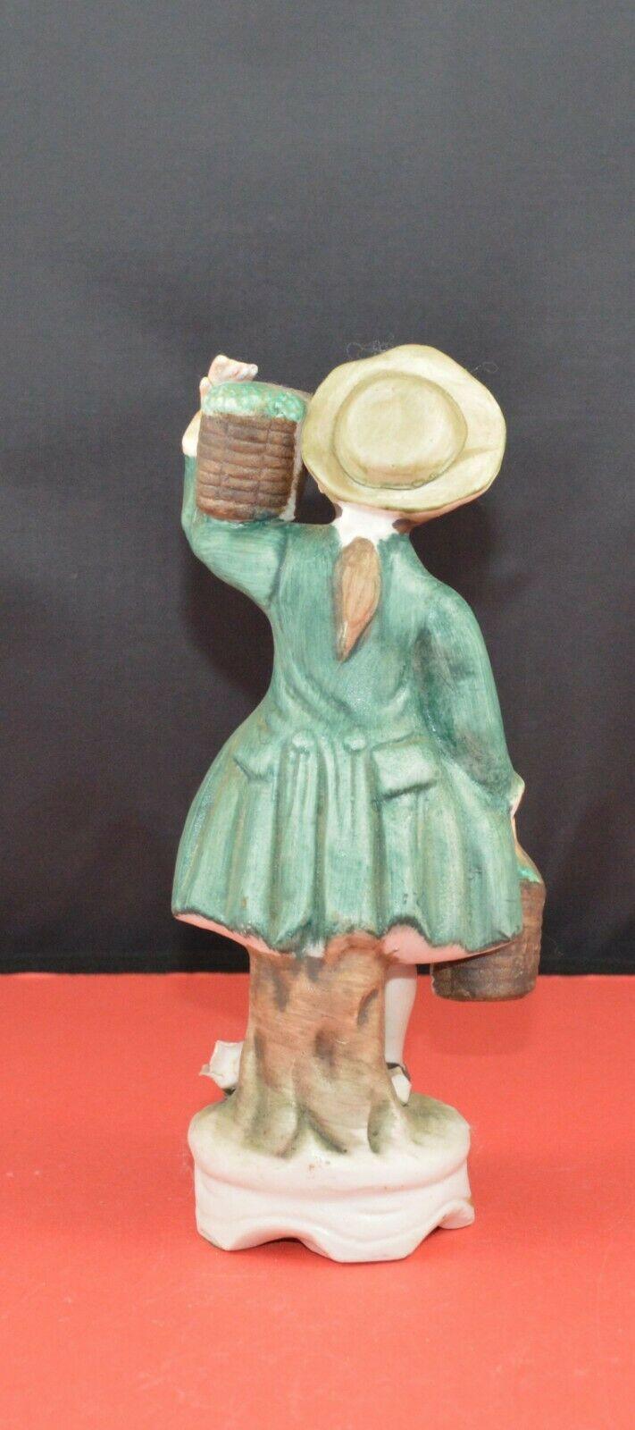 TWO DECORATIVE FIGURINES MALE & FEMALE FRUIT SELLERS - TMD167207