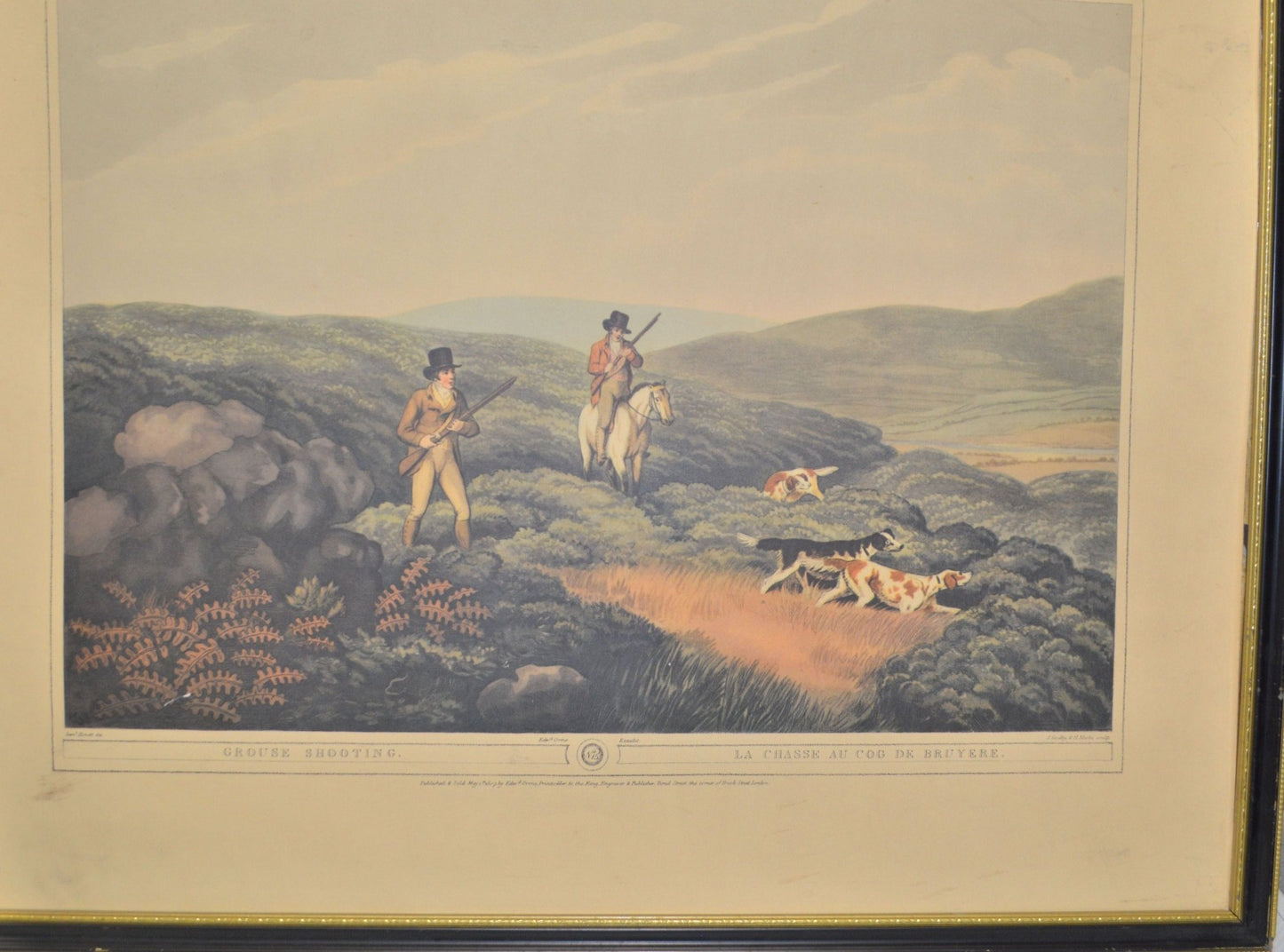 TWO SAMUEL HOWETT/EDWARD ORME PRINTS No 15 GROUSE SHOOTING/No 16 SNIPE SHOOTING(PREVIOUSLY OWNED) FAIR CONDITION - TMD167207