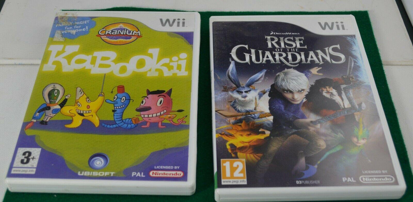 TWO Wii GAMES RISE OF THE GUARDIANS & KABOOKII - TMD167207