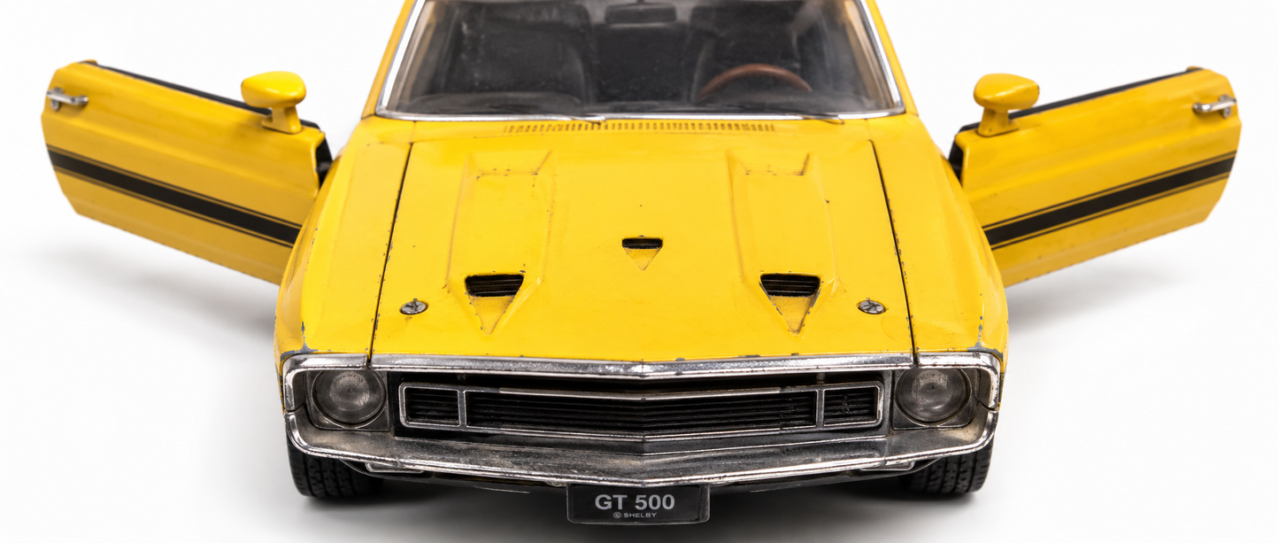 ERTL American Muscle 1969 Shelby GT500 Yellow 1:18 Scale Diecast