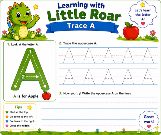 Little_Roar_Trace_A_B_C_Worksheet