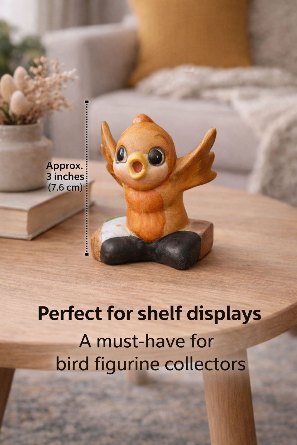 Hand-Painted Bird Figurine | Vintage Collectible Decor