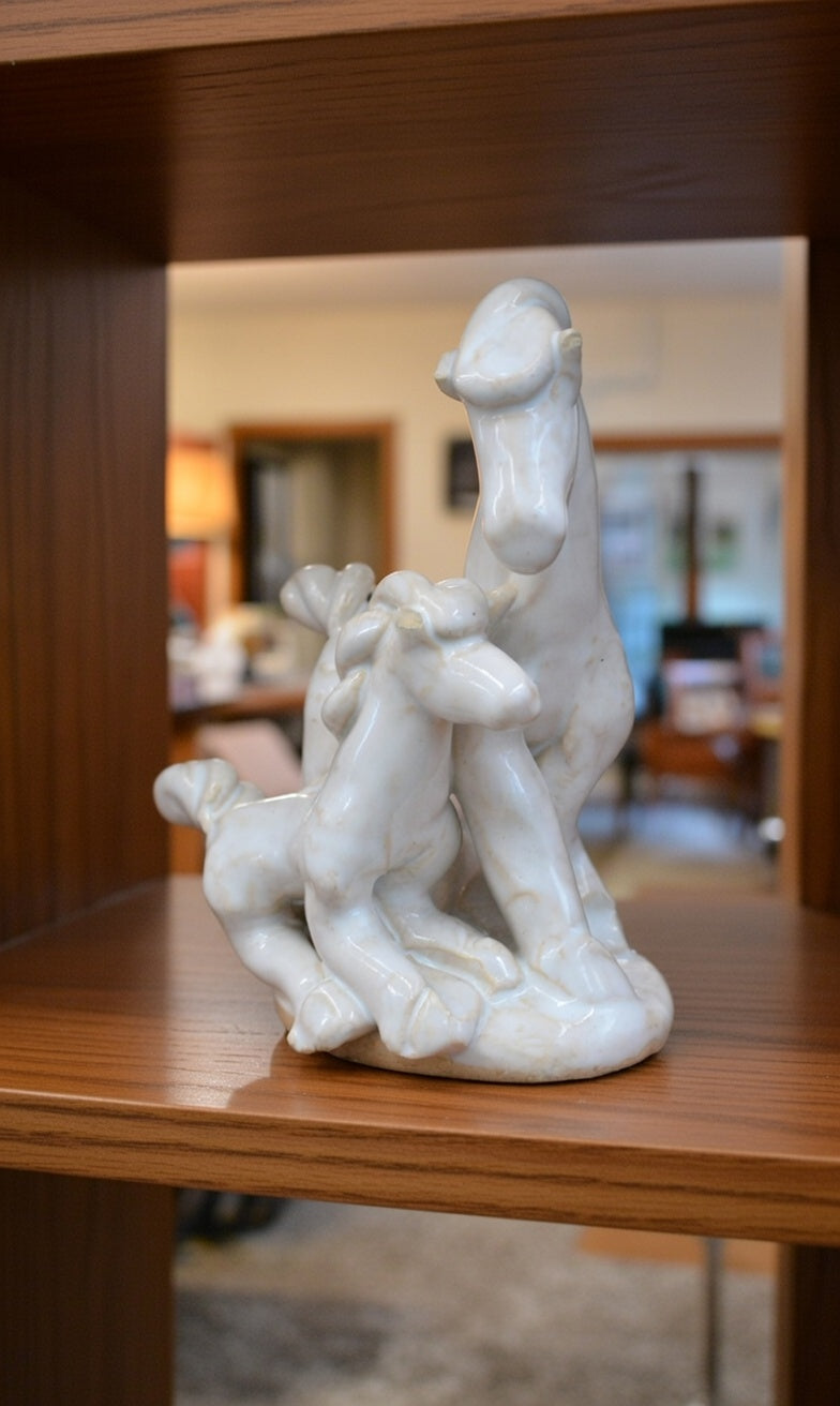 HANDMADE UNUSUAL HORSE FIGURINE