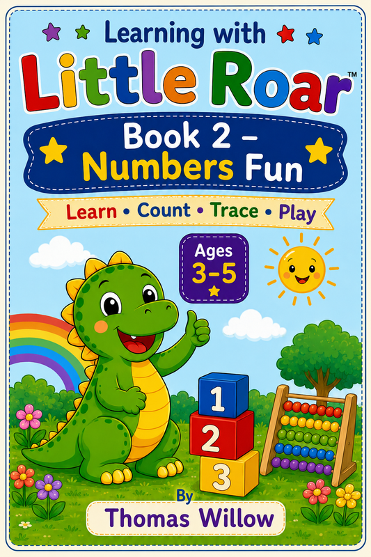 Learning with Little Roar™ Book 2: Numbers Fun (Digital PDF)