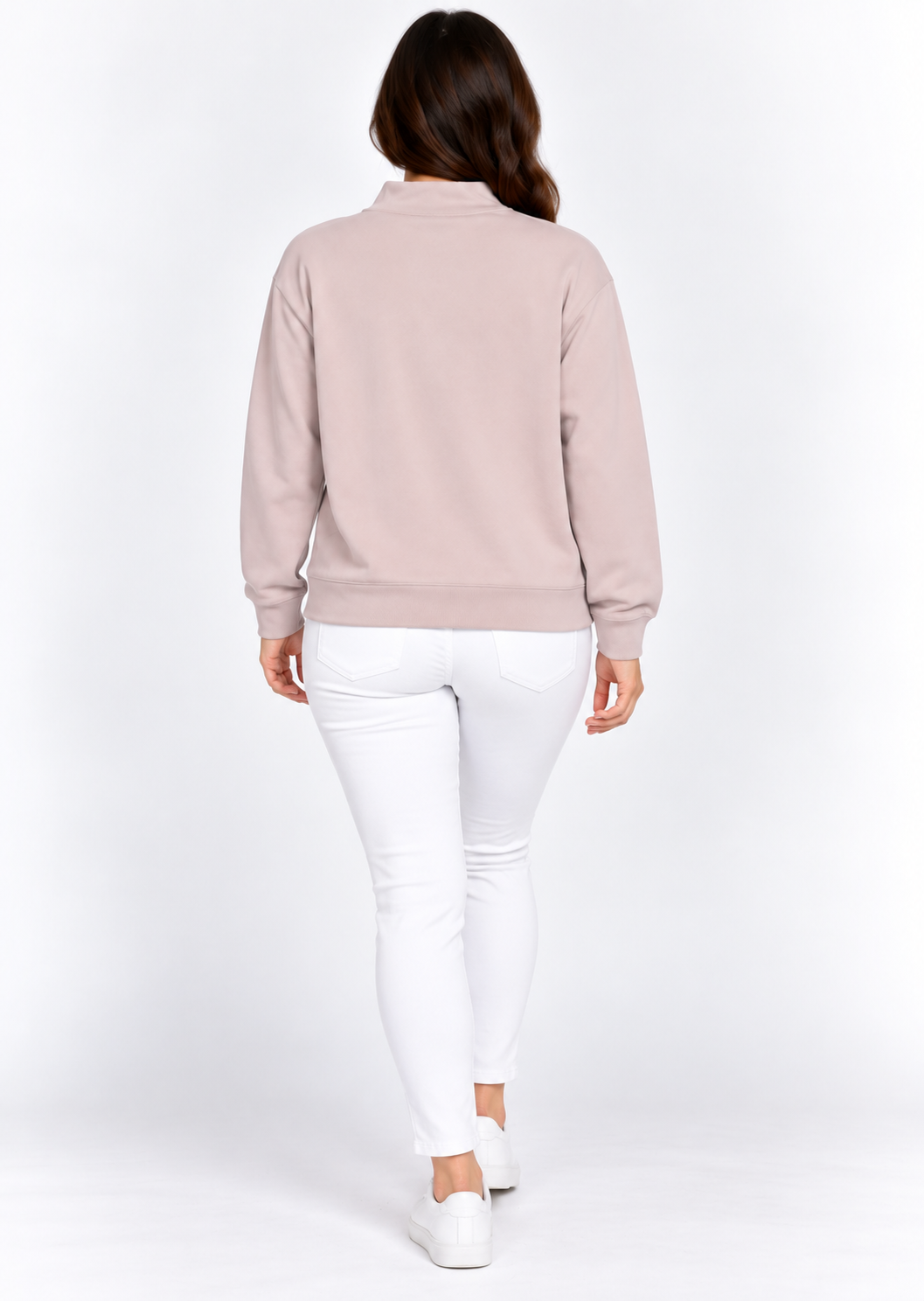 Fangjin Women's 1/4 Zip Sweatshirt – Pink – Size Small