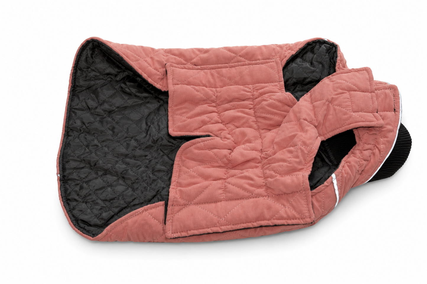 Morezi Dog Coat Winter Water Resistant Reflective Harness Hole Pink Large