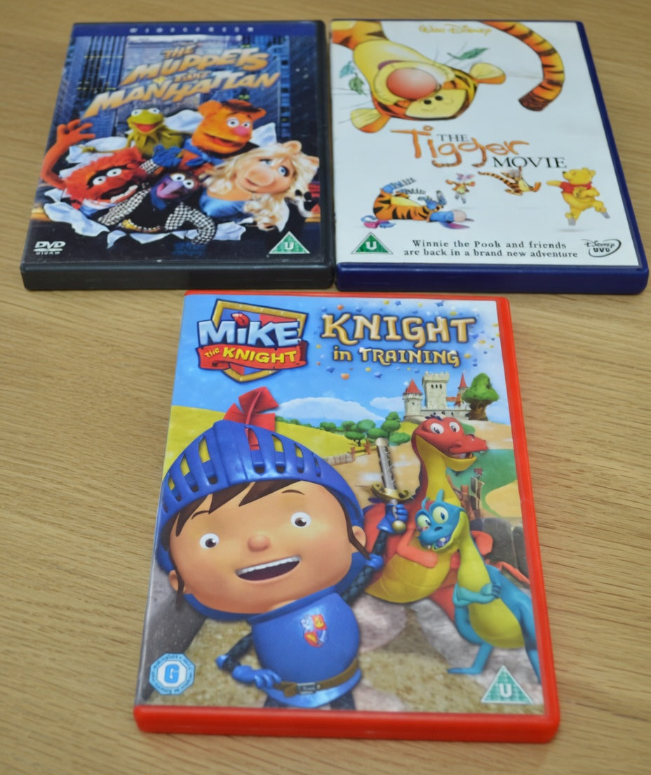 SIX CHILDREN'S DVD'S(PREVIOUSLY OWNED) GOOD CONDITION