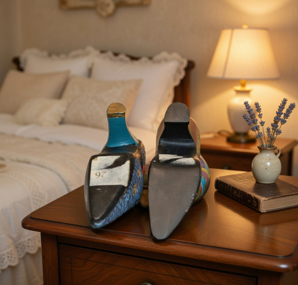 Collection of Miniature Shoe & Boot Ornaments – Vintage Decorative Pieces