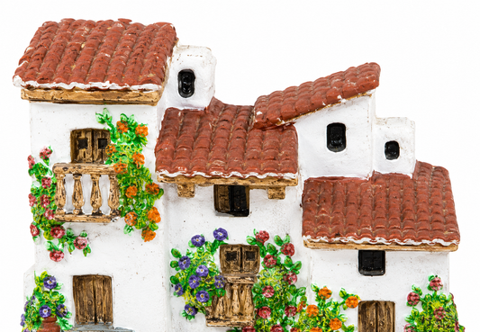 Hand Made Hand Decorated Hanging Village House Ornament